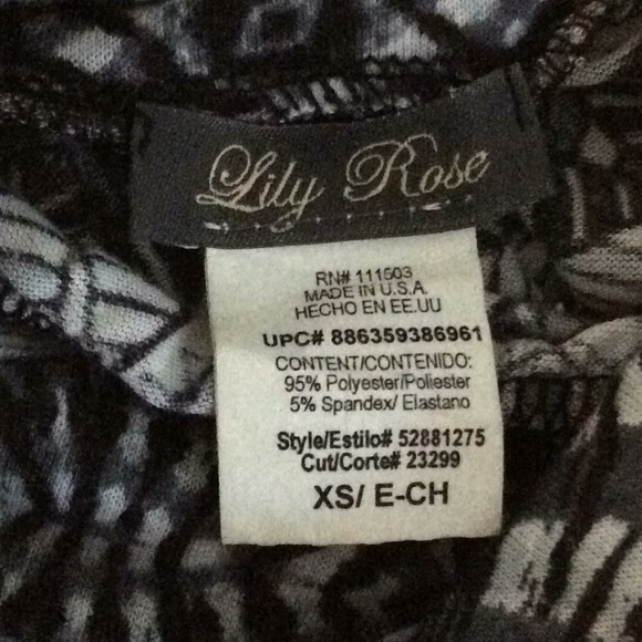 Lily Rose Geometric skirt w/ fold over waist Sz XS - Picture 6 of 6